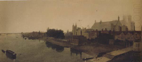 A View of Westminster Hall,Abbey c.from the bridge (mk47), Peter Dewint